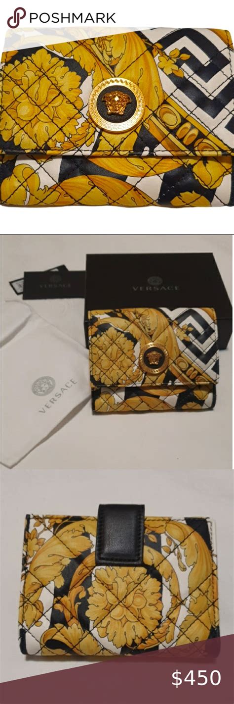 mens gianne versace black wallet|Versace tribute wallet.